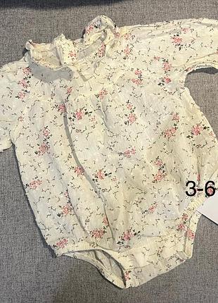 Різні боді 0-3-6 місяців на дівчинку