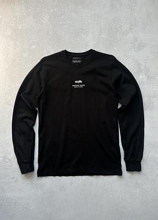 Чорний лонгслів marshall artist x scotts