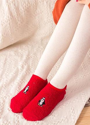 1-49 новогодние рождественские тапочки-носочки со стоперами