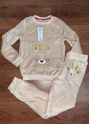 Теплый плюшевый костюм