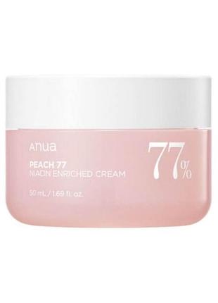 Крем anua peach 77% niacin enriched cream з екстрактом персика 50 мл