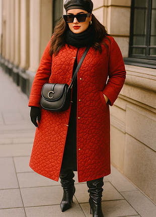 Женское демисезонное пальто с поясом известного украинского бренда raslov, 60 размер