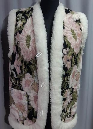 Жилет натуральная овчина люкар