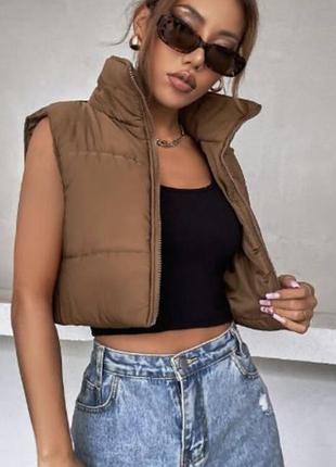 Жилетка укорочена жіноча р.m/s🦺