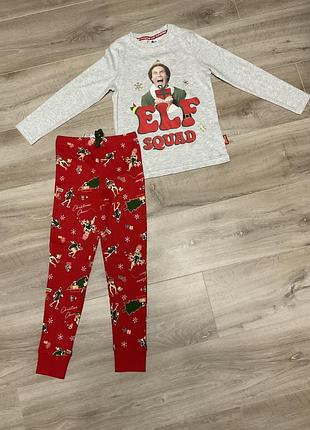 Піжама бавовняна george новорічна 5-6 років нова без бірки