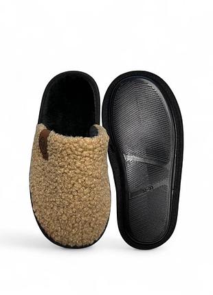 Дитячі капці для дівчинки memory waldi home коричневі баранці