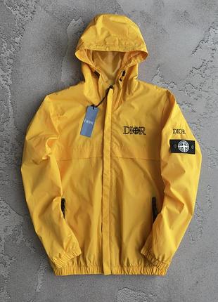 Вітрівка stone island жовта