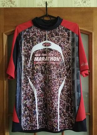 Футболка asics new york city marathon (m-l) made in usa оригинал