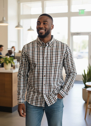 Park lane, универсвальная хлопковая рубашка премиального качества шведского бренда