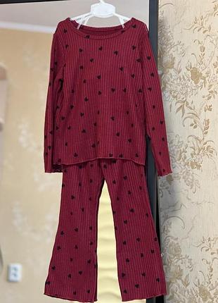 Костюм в рубчик