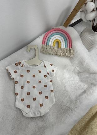 Классный боди с мишками f&f, боди футболка, боди