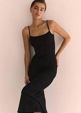 Распродажа ❗️вечернее коктейльное платье сетка на тонких бретелях