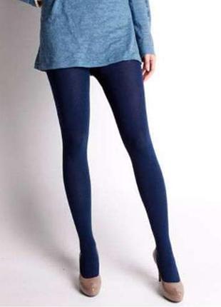 Теплые колготки синего цвета 🩵