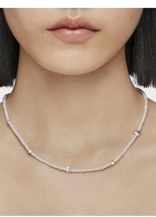 Чокер tous перлини зі срібними елементами