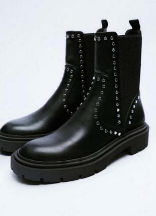 Ботинки, черевики челсі zara 37р