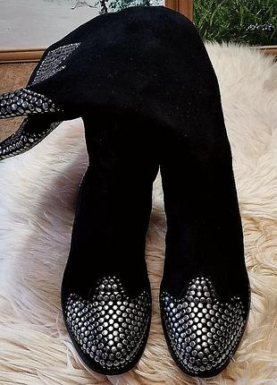 Чоботи замша p. p. 3.  чоботи демісезон замшеві чоботи с заклепками pp3