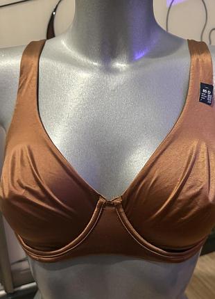 Розкішний, базовий, бюстгальтер, гладенький, в шоколадному, кольорі, від дорогого бренду: etam