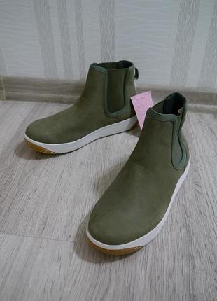 Женские кожаные водонепроницаемые ботинки-челси bogs