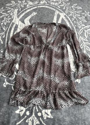 Леопардове плаття сукня сукенка okay розмір l xl 40 42