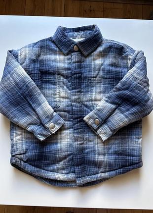 Утеплена сорочка на хлопчика 3/4, 6/7 років