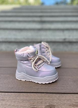 Зимові дутіки на дівчинку зимние дутики на девочку зимові черевики зимние ботинки