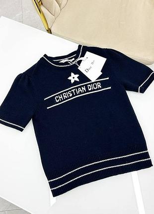 Тепла футболка в стилі dior