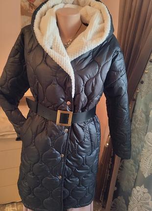 Куртка -пальто стьогане зима