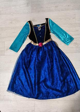 Карнавальное платье анны frozen disney 7-8 р для девочки