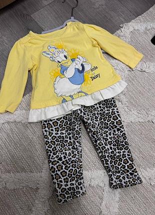 Комплект на девочку реглан и лосинки на утепленные