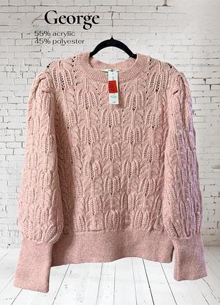 Рожевий светрик гарної вʼязки george