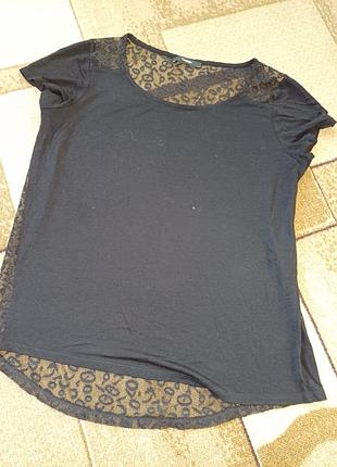 Футболка с прозрачной спинкой