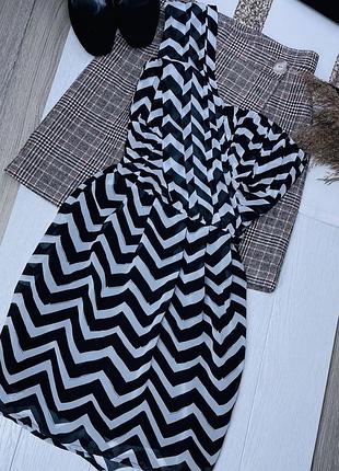 Шифонова сукня h&m s плаття на одне плече коротке плаття святкова сукня