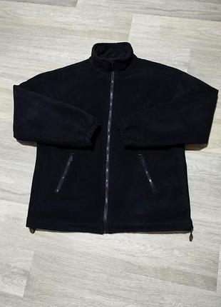 Толстовка мужская transatlantic чёрная на молнии xl флис