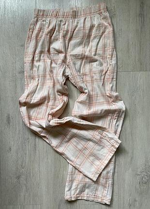 Жіночі домашні фланелеві теплі піжамні штани