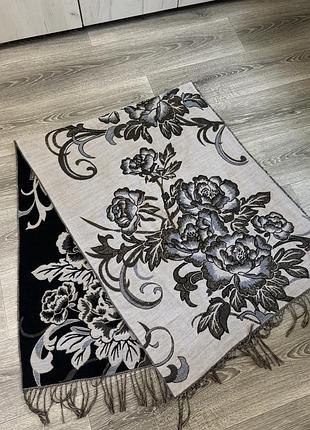 Теплий шарф двусторонній