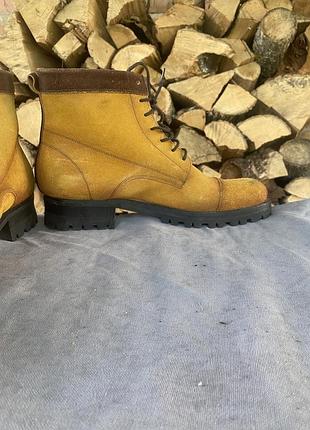 Мужские винтажные ботинки, замша, винтаж,