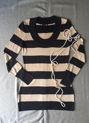 Туника в полоску с люрексом 100123