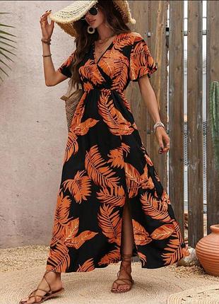 Літня сукня з розміром на нозі shein l