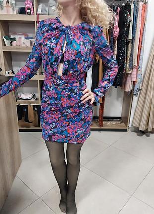 Платье женское zara длинный рукав распродаж!