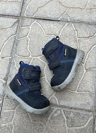 Зимние непромокаемые термо ботинки черевики чоботи сапоги на липучках ponny 21-22р