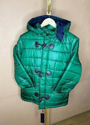 Чоловіча тепла куртка - демісезонна - open jeans - s