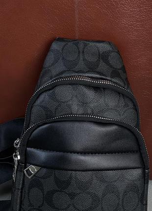 Чоловіча сумка слинг через плече coach 2