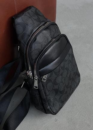 Чоловіча сумка слинг через плече coach 3