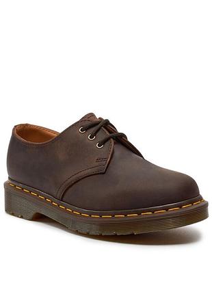Вінтажні коричневі набукові оксфорди dr. martens 1461
