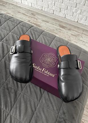 Шльопанці шкіра sasha fabiani