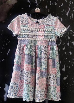 Хлопковое летнее платье