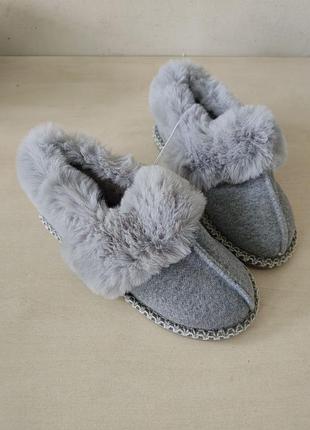 Женские теплые домашние тапочки тапочки slippers by george