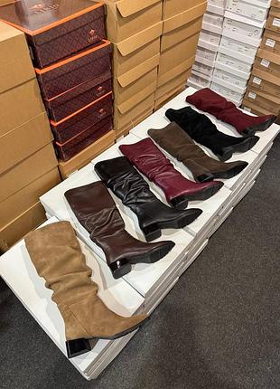 Натуральные женские сапоги