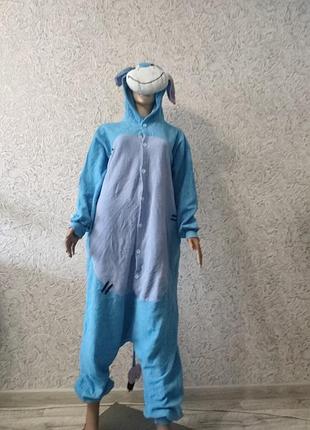 Флисовая пижама кегуруми комбинезон для дома