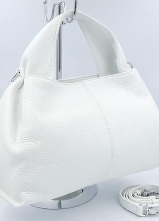 Сумка женская кожаная polina&eiterou c1016 white
